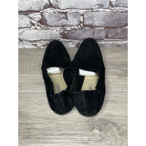 Saks Fifth Ave Gessi Black Suede Leather Flats Loafers Women’s Sz 9M US/39.5EU - Picture 5 of 16